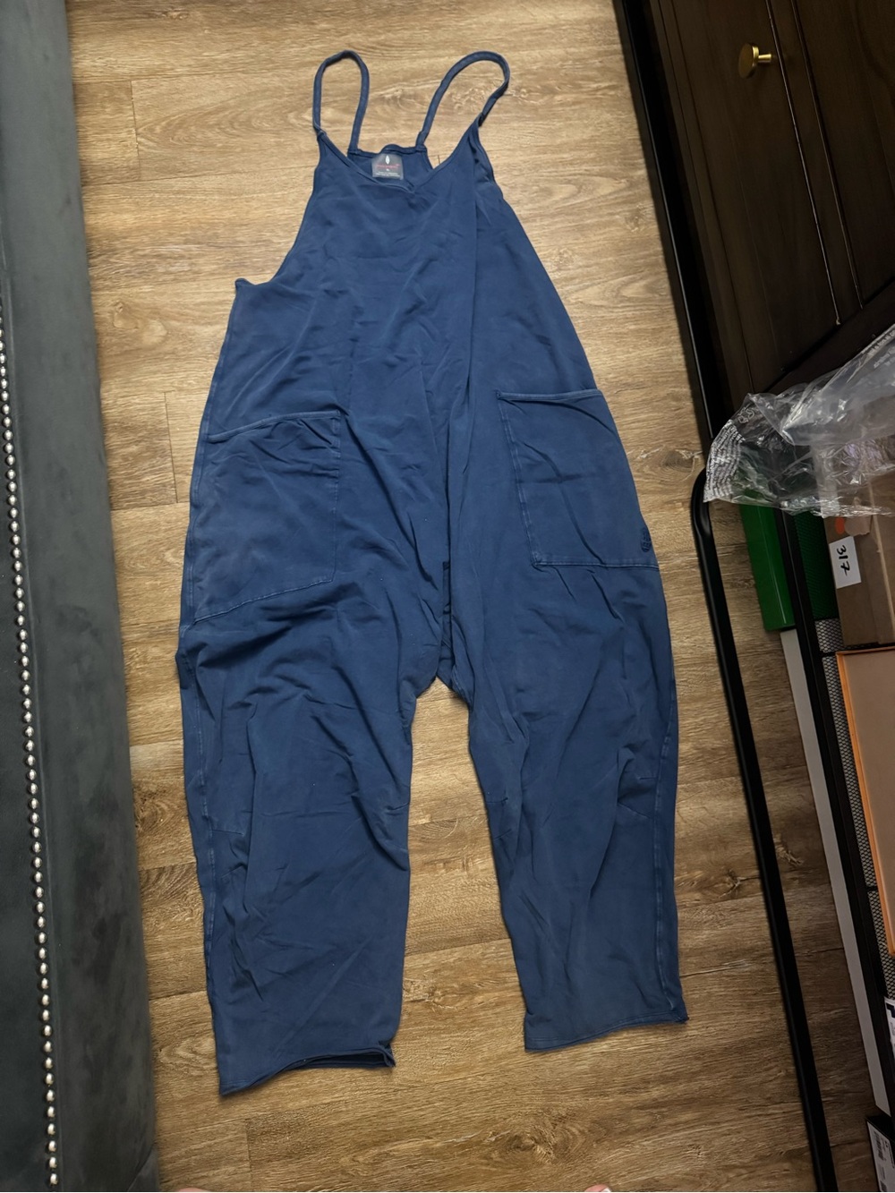 FP Movement by Free People Navy Blue Relaxed Romper Jumpsuit